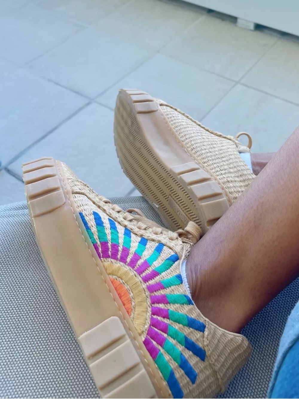 Farm Rio Rainbow Island Flatform Sneaker
